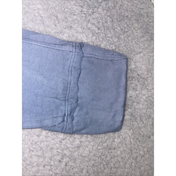 Caite & Kyla Seo Top TShirt Dress Boho Blue Large Embroidered Tie Dye Handmade - Picture 6 of 9